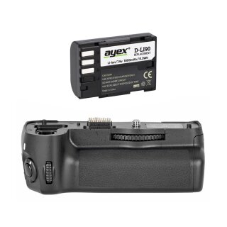 Batteriegriff f&uuml;r Pentax K-5 und K-7 wie D-BG4 - inkl. 1x D-Li90 Akku
