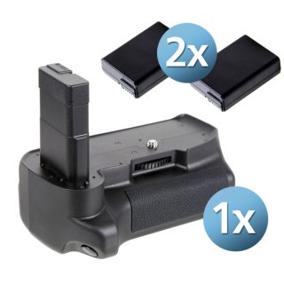 Batteriegriff Set für Nikon D5300 D3300 D3200 D3100 + 2x EN-EL14 Akku