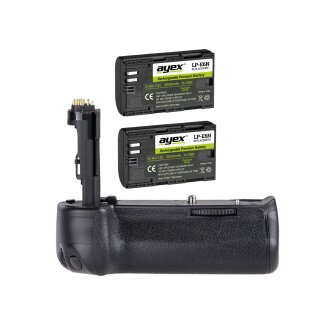 Meike Batteriegriff f&uuml;r Canon EOS 6D inkl 2x LP-E6N Akkus