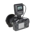 Makro Ringblitz Ringleuchte für Sony DSLR Kameras mit Sony/Minolta Blitzschuh, Meike FC-110 Blitz & Dauerlicht, auch für Videoaufnahmen