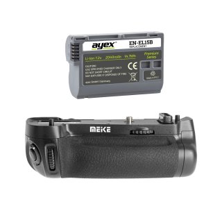 Meike Batteriegriff für Nikon D750 inkl. 1x ayex EN-EL15B Akku (wie MB-D16)