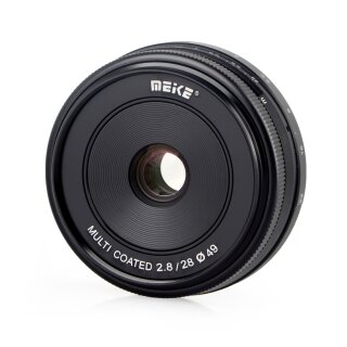 Meike 28mm F2.8 Objektiv multicoated f&uuml;r Sony E-Mount
