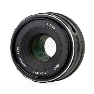 Meike 35mm F1.7 Objektiv multicoated f&uuml;r Canon EOS M