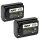 Meike Batteriegriff Set MK-A6600 Pro Batteriegriff und Fernauslöser für Sony A6600 + 2x ayex NP-FZ100 Akku