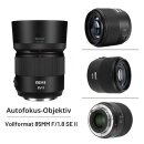 Meike 85mm F1.8 SE Mark II AF STM Objektiv kompatibel mit Canon EF