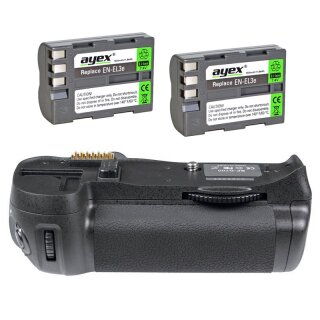 Meike Batteriegriff Set für Nikon D700 wie MB-D10 + 2x EN-EL3e Akku